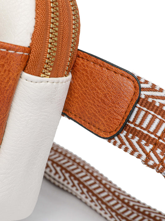 PU Leather Rectangle Crossbody Bag - Trendsi