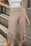 Heimish Full Size Ruffled High Waist Wide Leg Pants Plus Size - Trendsi