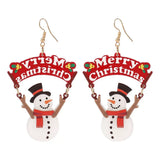 Christmas Snowman Dangle Earrings - Trendsi - Flyclothing LLC