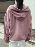 Mountain Quarter Zip Long Sleeve Hoodie - Trendsi - Flyclothing LLC