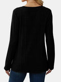 V-Neck Long Sleeve T-Shirt - Trendsi - Flyclothing LLC