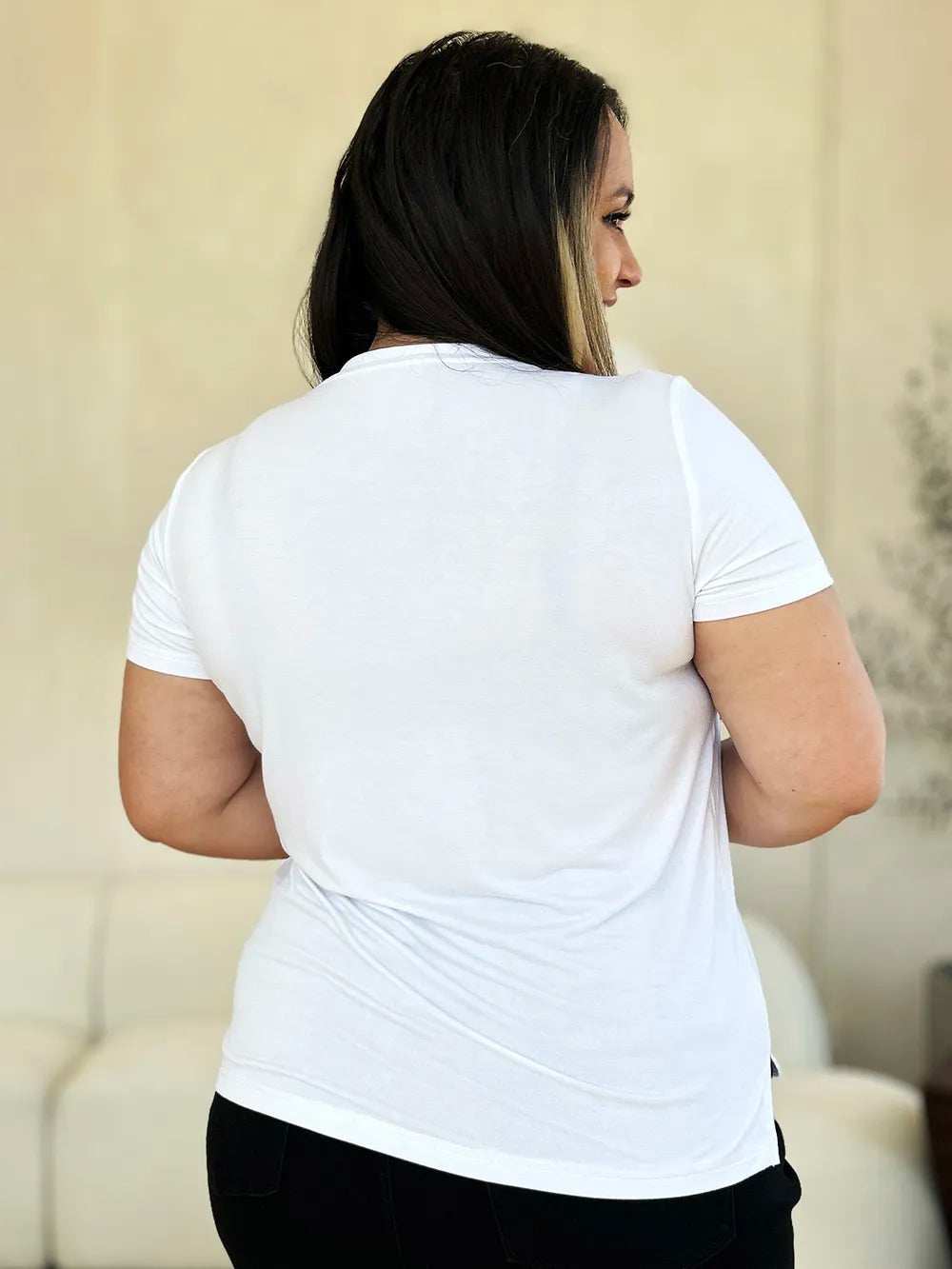 Basic Bae Full Size Round Neck Short Sleeve T-Shirt - Trendsi - Flyclothing LLC