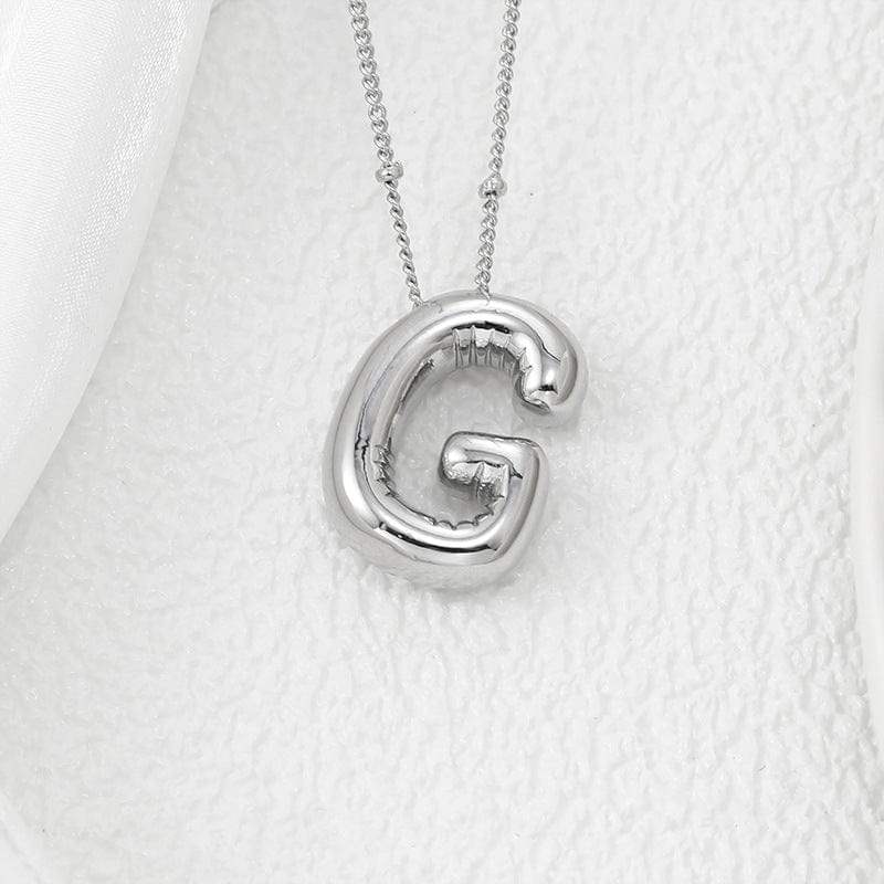Copper Bubble Letter Pendant Necklace - Trendsi - Flyclothing LLC