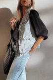 Frayed Edge Flap Pockets Denim Vest Jacket - Trendsi - Flyclothing LLC