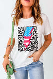 Graphic Round Neck Short Sleeve T-Shirt - Trendsi - Flyclothing LLC