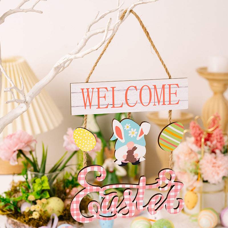 Easter Wooden Hanging Widget - Trendsi - Flyclothing LLC