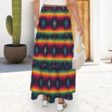 Baha Ranch Colores De Mexico Serape Maxi Prairie Skirt