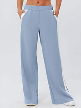 Side Striped Wide Leg Pants - Trendsi - Flyclothing LLC