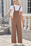 Lovelet Square Neck Wide Strap Overalls with Pockets - Trendsi - Flyclothing LLC