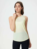 Millennia Cutout Back Round Neck Active Tank - Trendsi - Flyclothing LLC