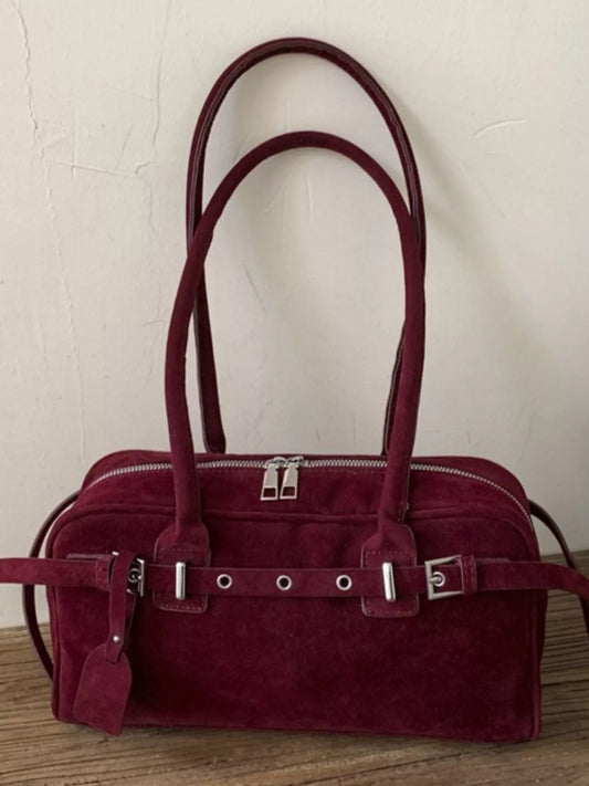 Buckle Decor Shoulder Bag - Trendsi - Flyclothing LLC