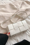 Zenana Vegan Leather Woven Crossbody Bag - Trendsi - Flyclothing LLC