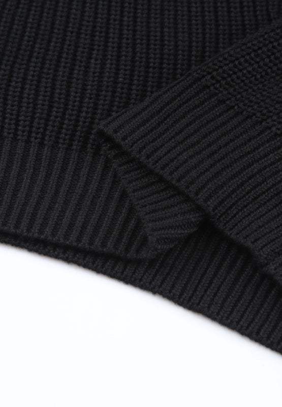 V-Neck Drop Shoulder Sweater - Trendsi - Flyclothing LLC