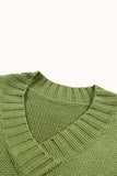 V-Neck Dropped Shoulder Sweater - Trendsi - Flyclothing LLC