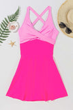 Crisscross V-Neck One-Piece Swimwear - Trendsi - Flyclothing LLC