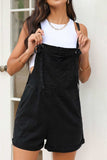 Square Neck Denim Overalls with Pockets - Trendsi - Flyclothing LLC