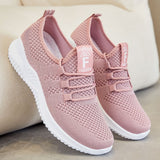 Breathable Mesh Lace Up Athletic - Trendsi