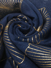 Ginkgo Leaf Polyester Scarf - Trendsi