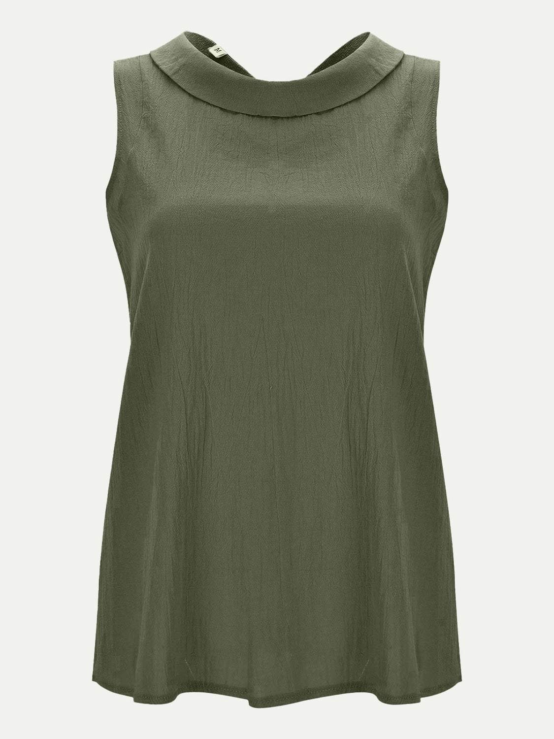 Full Size Round Neck Sleeveless Top - Trendsi - Flyclothing LLC