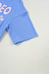 Graphic Round Neck Short Sleeve T-Shirt - Trendsi - Flyclothing LLC