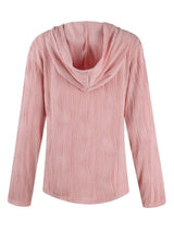Textured Long Sleeve Hoodie - Trendsi - Flyclothing LLC
