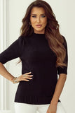 Tie Back Half Sleeve Sweater - Trendsi