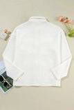 Button Up Long Sleeve Shacket - Trendsi - Flyclothing LLC