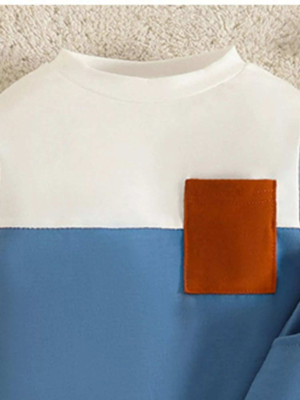 Children's Color Block Pocket Detail Top and Pants Outfit Set - Trendsi - Flyclothing LLC