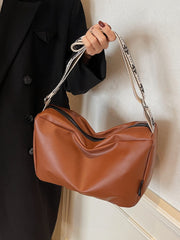 PU Leather Adjustable Strap Crossbody Bag - Trendsi