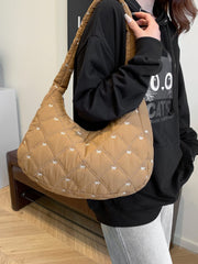 Bow Polyester Shoulder Bag - Trendsi