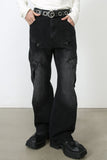 Men's Baggy Jeans with Cargo Pockets - Trendsi