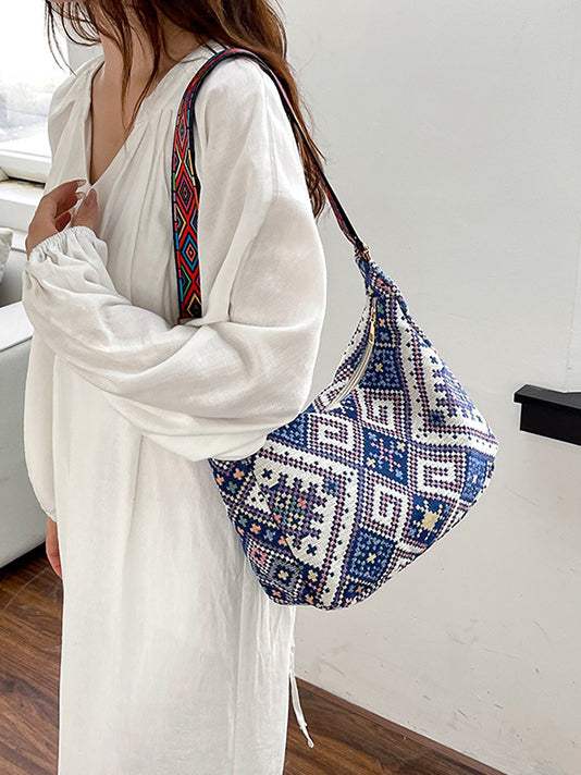 Geometric Adjustable Strap Crossbody Bag - Trendsi - Flyclothing LLC