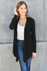 Basic Bae Full Size Open Front Long Sleeve Cardigan - ShopBasicbae - Flyclothing LLC
