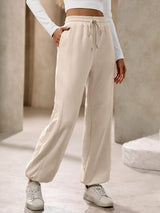 Drawstring Joggers with Pockets - Trendsi - Flyclothing LLC