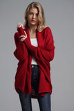 Open Front Batwing Sleeve Cardigan - Trendsi
