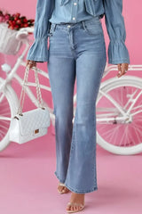 Bootcut Jeans with Pockets - Trendsi - Flyclothing LLC