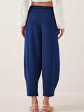 Full Size Drawstring Cropped Jogger Pants Plus Size - Trendsi - Flyclothing LLC