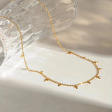 18K Gold-Plated Cross Necklace - Trendsi