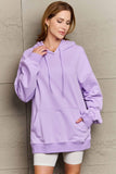 Full Size Drawstring Long Sleeve Hoodie - Trendsi