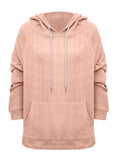 Full Size Drawstring Long Sleeve Hoodie - Trendsi - Flyclothing LLC