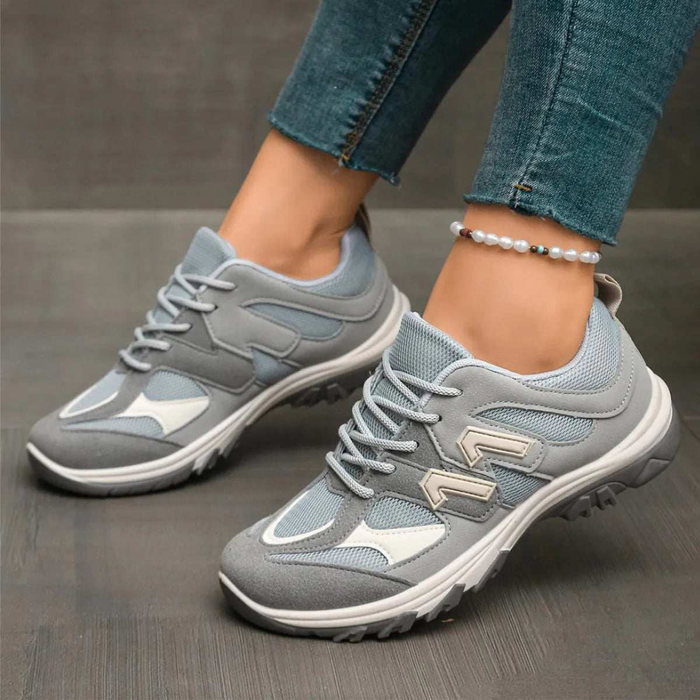 Contrast Lace Up Athletic - Trendsi - Flyclothing LLC