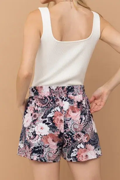And The Why Wrinkle-free Stretchy Cooling Fabric Shorts - Trendsi - Flyclothing LLC