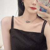 Chic Buckle Choker Necklace - Trendsi - Flyclothing LLC