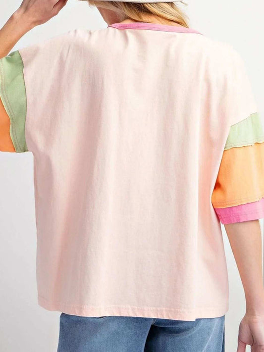 Football Round Neck Half Sleeve T-Shirt - Trendsi - Flyclothing LLC