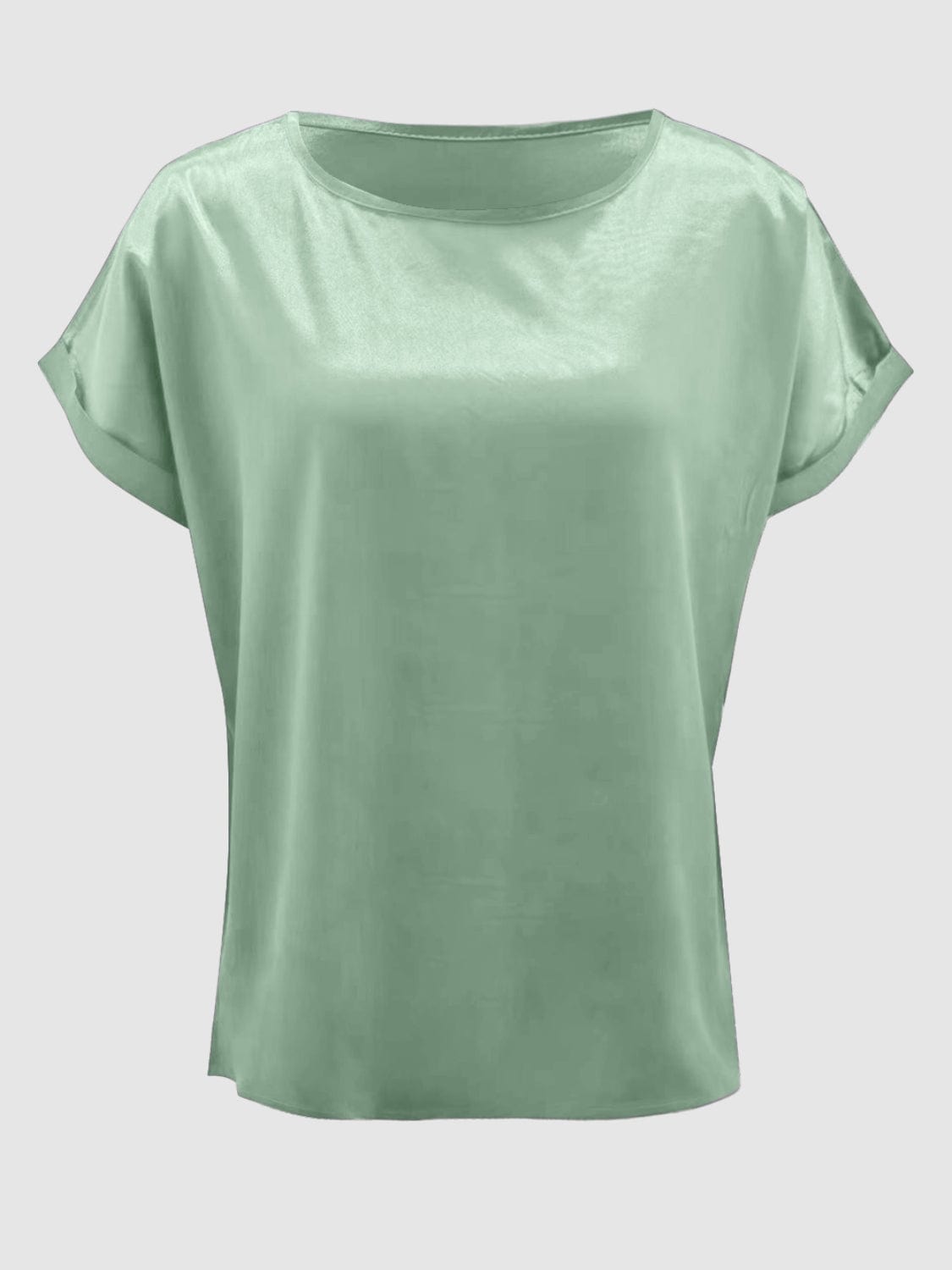 Round Neck Short Sleeve T-Shirt - Trendsi