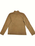 Zip Up Long Sleeve Jacket - Trendsi