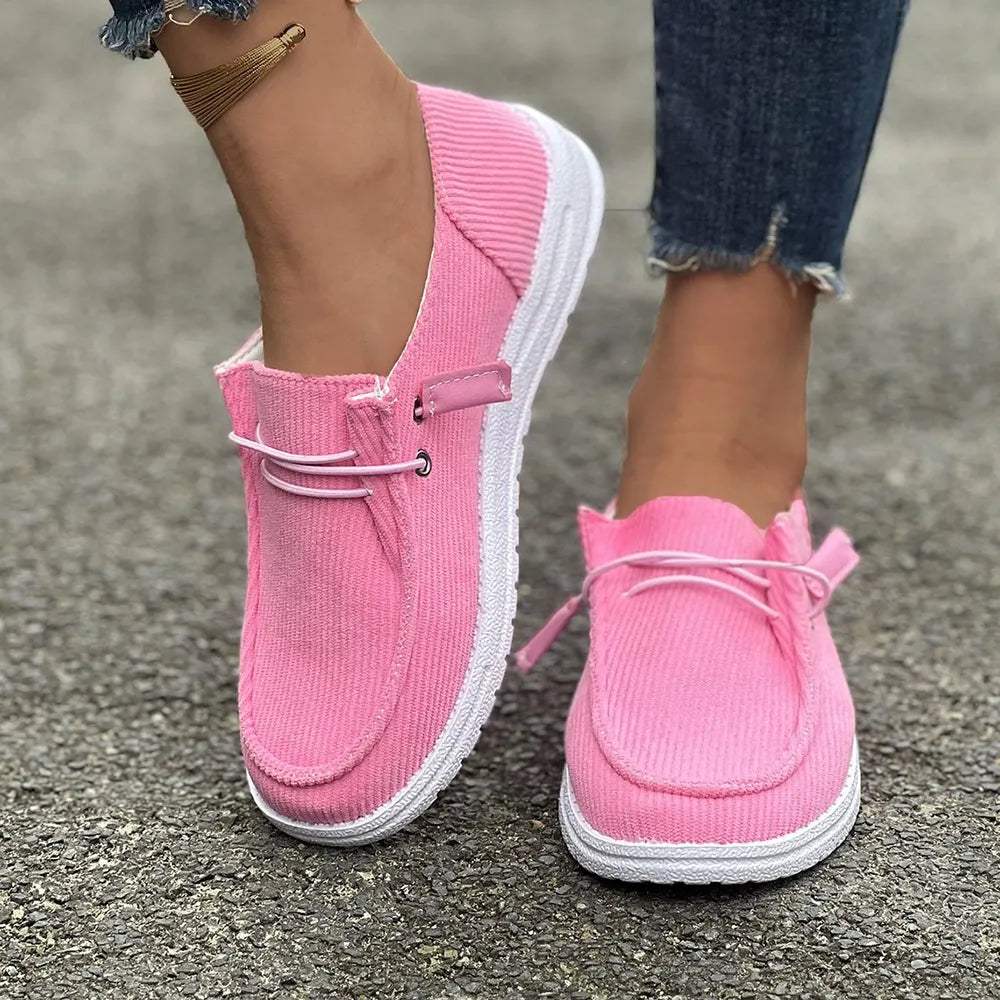 Round Toe Flat Slip-Ons - Trendsi - Flyclothing LLC
