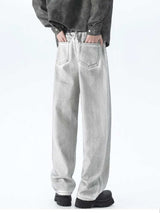 Men's Plus Size Wide Leg High Waisted Jeans - Trendsi - Flyclothing LLC