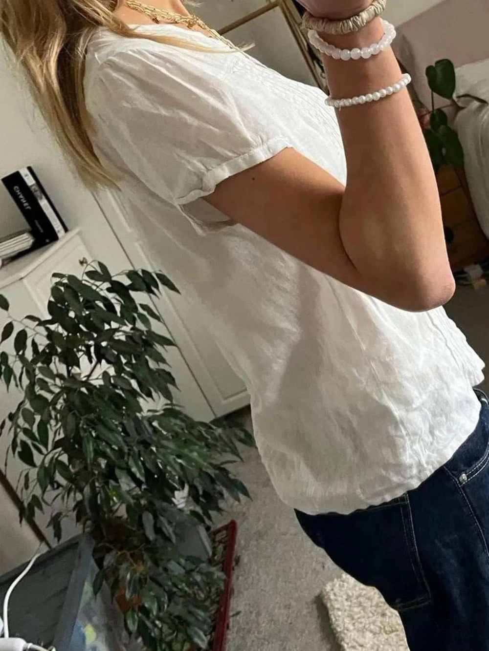 Button Down Short Sleeve Shirt - Trendsi - Flyclothing LLC