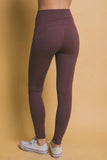 Love Tree High Waist Leggings with Side Pockets - Trendsi